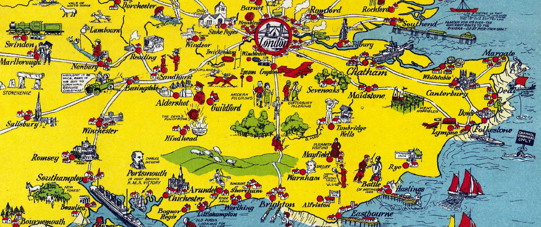 Discovering The New Pictorial Map of England and Wales (1935)